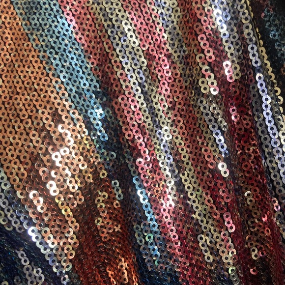 Super festive bright payette dress. Size 2 - Picture 3 of 5